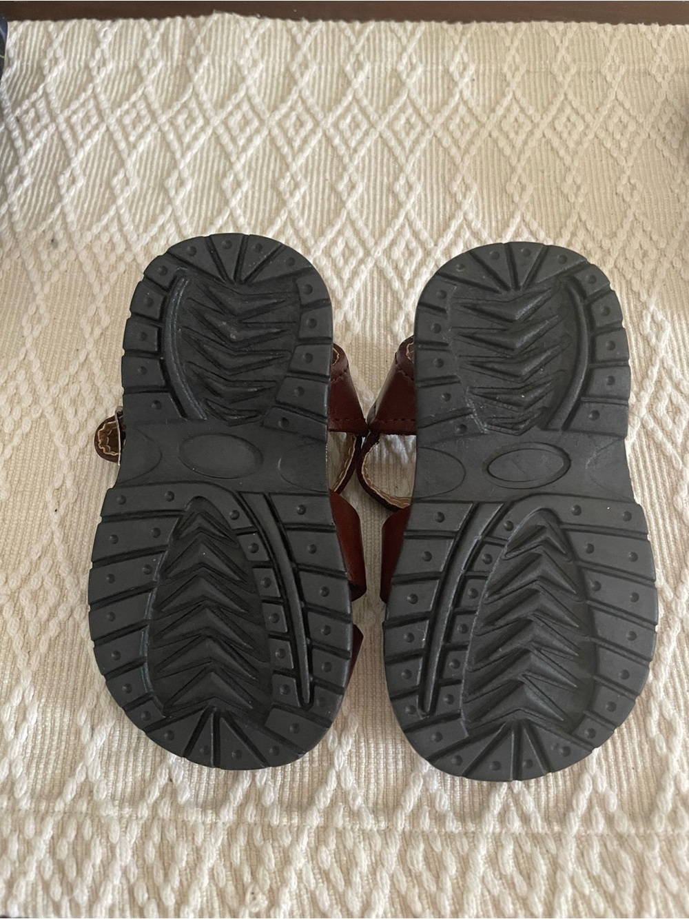Baby Toddler Mexican Leather Huarache
Sandals Brown Handmade Size 12 New(5) - Picture 4 of 12